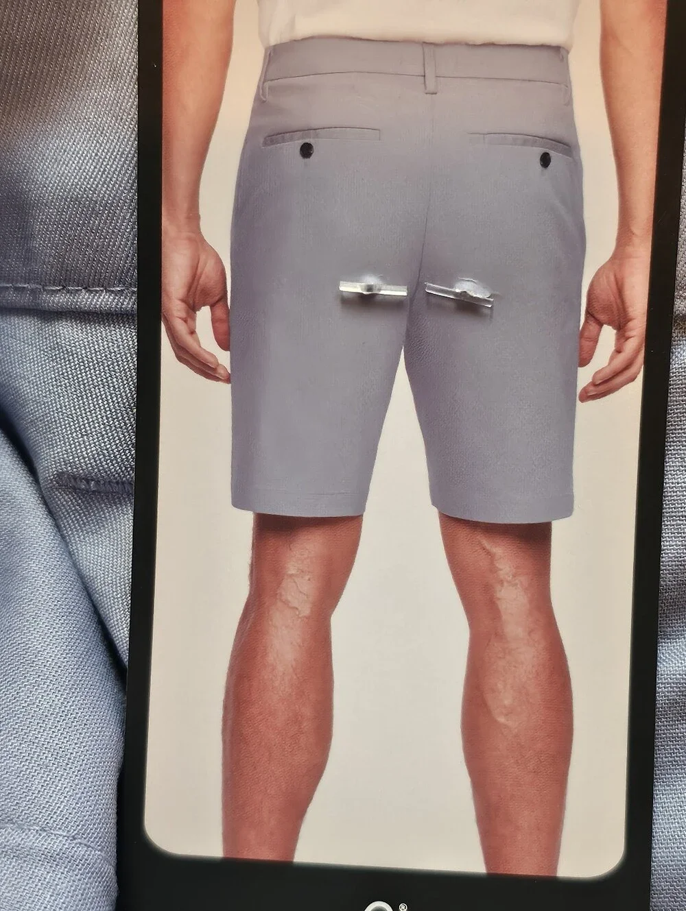 Banana Republic Stretch Chino Shorts Blue Size 40